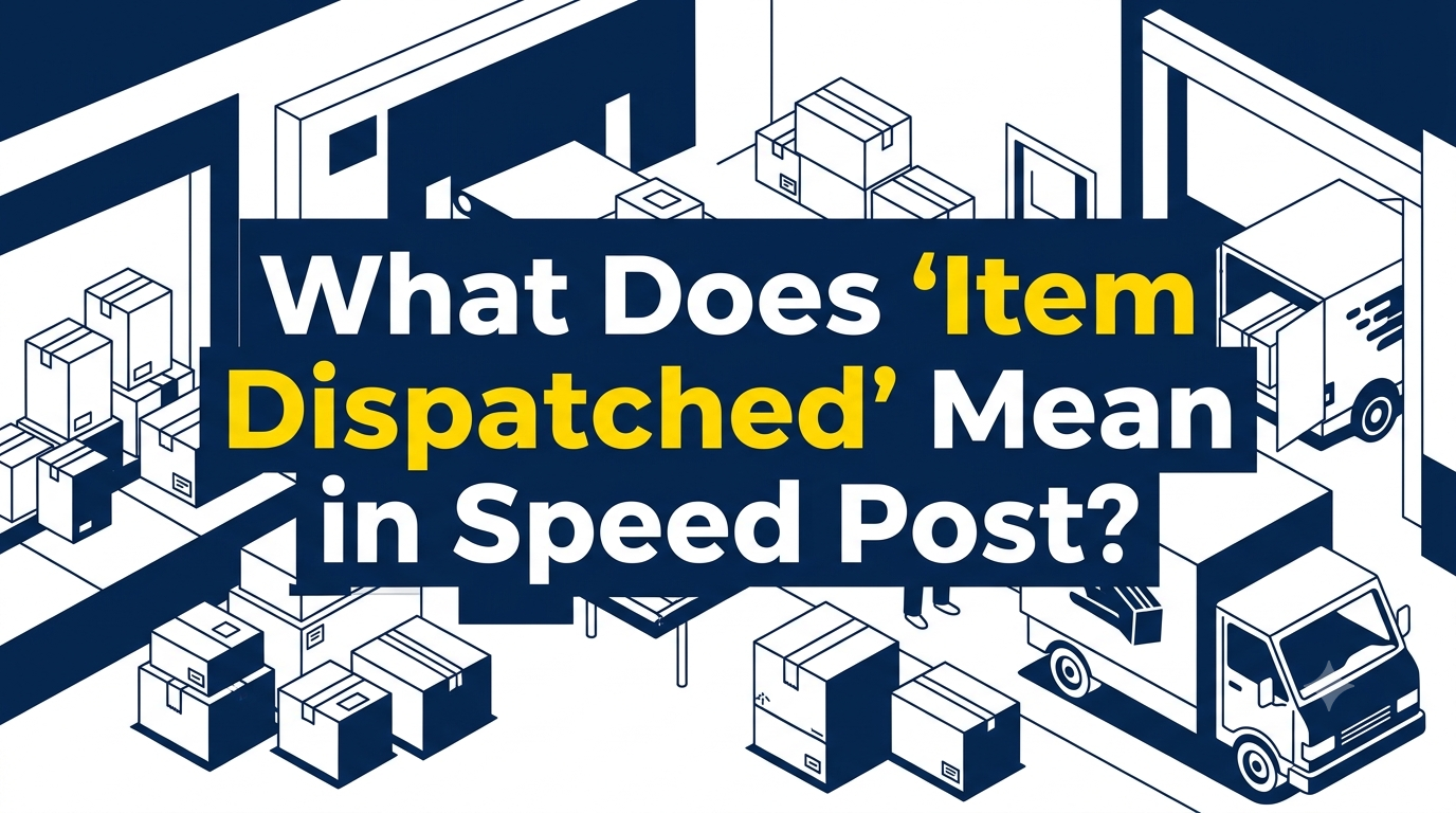 What Does "Item Dispatched" Mean in Speed Post? (2026 Guide)